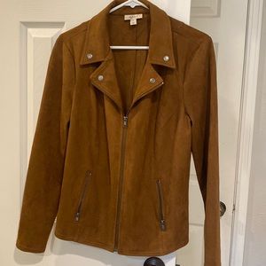Super soft brown suede jacket. Never worn.